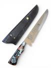 Faca Picanheira Artesanal 10" Time Santos Bainha Churrasco