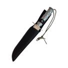 Faca Rambo Tática Aço Prata 35cm Com Itens De Emergência