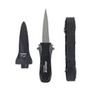 Faca Rêmora Inox 420 Camping com Engate Rápido Seasub com Tiras e Bainha