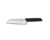 Faca Santoku com sulcos para queijos vegetais e peixes linha Swiss Modern Victorinox Faca Santoku com sulcos para queijos vegetais e peixes linha Swiss Modern Victorinox