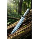 Faca Tática Aço Inox Militar Extreme Afiada Prata 34cm Faca Tática Aço Inox Militar Extreme Afiada Prata 34cm
