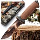 Faca Tática Militar Esportiva Punhal Rambo Camping C Bainha