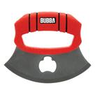 Faca ULU BUBBA com alça antiderrapante, lâmina curva vermelha