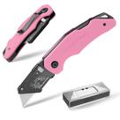 Faca utilitária dobrável WORKPRO G10 Handle com aço inoxidável
