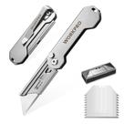 Faca utilitária dobrável WORKPRO Mini Box Cutter com 10 lâminas