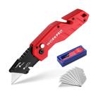 Faca utilitária dobrável WORKPRO Quick Change Blade com 10 lâminas