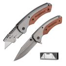 Faca utilitária dobrável WORKPRO Quick-Change Wood Handle