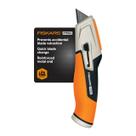 Faca utilitária Fiskars Pro retrátil para serviços pesados laranja/preta