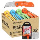 Faca utilitária M MEEPO Box Cutter com 20 lâminas e 50 extras