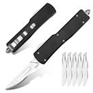 Faca utilitária Silaoburi All Metal EDC Push Button Black