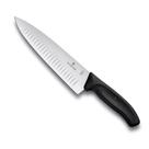 Faca Victorinox Chef Swiss Classic, Lâmina com Sulcos Extremamente Afiada, 20 cm, Preta, 6.8083.20G Faca Victorinox Chef Swiss Classic, Lâmina com Sulcos Extremamente Afiada, 20 cm, Preta, 6.8083.20G