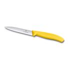 Faca Victorinox Swiss Classic - Lâmina Serrilhada - 10 cm - Amarela - 6.7736.L8