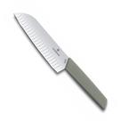 Faca Victorinox Swiss Modern Santoku 18 cm Olive Handle