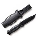 Faca Xingu Tática 24cm Pescador Lâmina Serrilhada Preta Cabo Emborrachado Sobrevivência Camping Militar Pesca Bainha Faca Xingu Tática 24cm Pescador Lâmina Serrilhada Preta Cabo Emborrachado Sobrevivência Camping Militar Pesca Bainha
