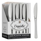 Facas requintadas de plástico prateado Heavy Duty 120 peças de talheres de plástico prateado Conjunto de talheres descartáveis pesados Facas descartáveis Conjuntos de utensílios para comer Conjunto de talheres para festas e eventos Facas requintadas de plástico prateado Heavy Duty 120 peças de talheres de plástico prateado Conjunto de talheres descartáveis pesados Facas descartáveis Conjuntos de utensílios para comer Conjunto de talheres para festas e eventos