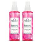 Face Mist HERITAGE STORE Água de rosas com rosa damasco 240 ml x2