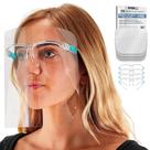 Face Shields TCP Global Salon World Safety com 4 óculos