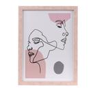 Faces em linhas ii - quadro decorativo moderno