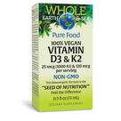 Factor Natural Suplemento Vitamina D3 y K2 25 mcg/120 mcg 60 cápsulas