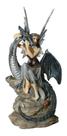 Fada Sentada Nas Pedras Com Dragão - Ca71278-5b Fada Sentada Nas Pedras Com Dragão - Ca71278-5b
