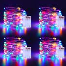 Fairy Lights echosari Christmas Multicolor, 50 LEDs, 5 m, pacote com 4