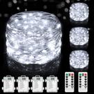 Fairy Lights Lakumu 100 LED operado por bateria, 10 m, pacote com 4