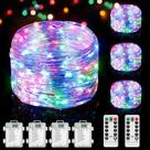 Fairy Lights Lakumu 100 LED operado por bateria, 10 m, pacote com 4