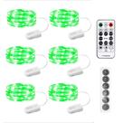 Fairy Lights SINAMER Green alimentado por bateria de 7 pés e 20 Leds com controle remoto