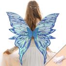 Fairy Wings YKW para mulheres adultas Butterfly Cosplay Blue