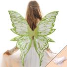 Fairy Wings YKW para mulheres adultas Butterfly Cosplay Green