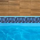 Faixa adesiva Borda Piscina Vinílico Proteção 100cm X 20cm Vinil 12und