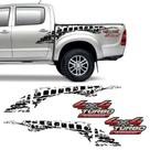Faixa Adesivos Hilux 2009/2012 4x4 Turbo Intercooler Preto