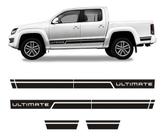 Faixa Amarok Ultimate 2016 Adesivo Preto Lateral Volkswagen