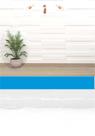 Faixa Autocolante para borda de piscina 1mx20cm 12und azul e verde liso