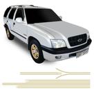 Faixa Blazer Executive 2001/2002 Adesivo Lateral Dourado