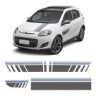 Faixa Blue Edition Fiat Palio Sporting 2015 Adesivo Grafite