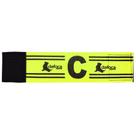 Faixa Braçadeira de Capitão Infantil Ajustável Amarelo e Preto Dafoca Sports