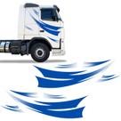 Faixa Caminhão Volvo Fh Adesivo Lateral Azul Personalizado