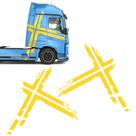 Faixa Caminhão Volvo Suécia Fh Performance Adesivo Amarelo