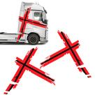 Faixa Caminhão Volvo Suécia Fh Performance Vermelha/preta