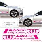 Faixa carro audi sport germany adesivo lateral rosa Faixa carro audi sport germany adesivo lateral rosa