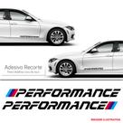 Faixa carro bmw performance adesivo lateral preto