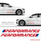 Faixa carro bmw performance adesivo lateral vermelho