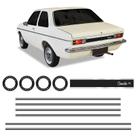 Faixa Chevette SL/1976 Adesivo Preto Lateral, Traseiro, Roda