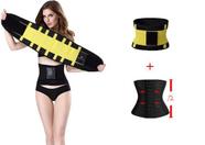 Faixa Cinta Abdominal Dupla Power Hot Belt + Redutor Elastic