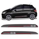 Faixa Citroen C3 Sport 2013/2019 Adesivo Lateral Vermelho