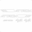 Faixa Compatível C/ Frontier Attack 4x4 2017 Até 2020 Branco