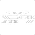 Faixa Compatível Com Frontier Attack 2017/ Adesivo Branco