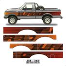 Faixa Compatível F1000 93 Turbo Adesivo Laranja Cab. Simples Faixa Compatível F1000 93 Turbo Adesivo Laranja Cab. Simples