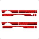Faixa Compatível F1000 Turbo 1991 1992 Adesivo Vermelho Cs